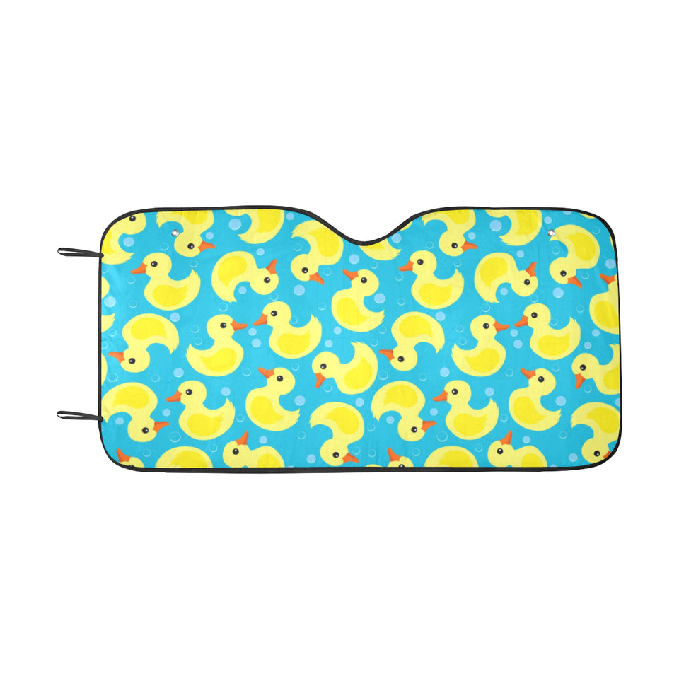 Duck Toy Pattern Print Design 04 Car Sun Shade