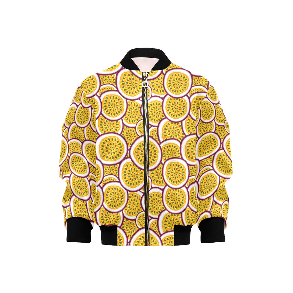 Passion fruits slice pattern Kids' Boys' Girls' Bomber Jacket