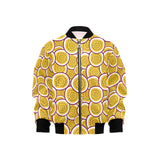Passion fruits slice pattern Kids' Boys' Girls' Bomber Jacket