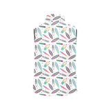 Surfboard Pattern Print Design 04 Men's Padded Vest