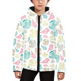 Colorful shell pattern Kids' Boys' Girls' Padded Hooded Jacket