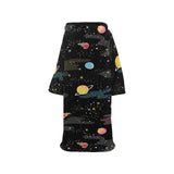space pattern Blanket Robe with Sleeves