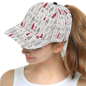 Cute Christmas tree pattern All Over Print Snapback Cap