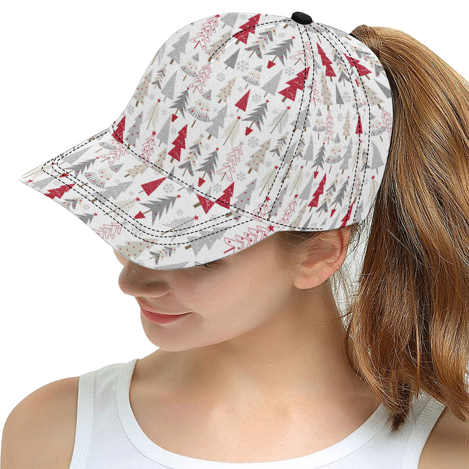 Cute Christmas tree pattern All Over Print Snapback Cap