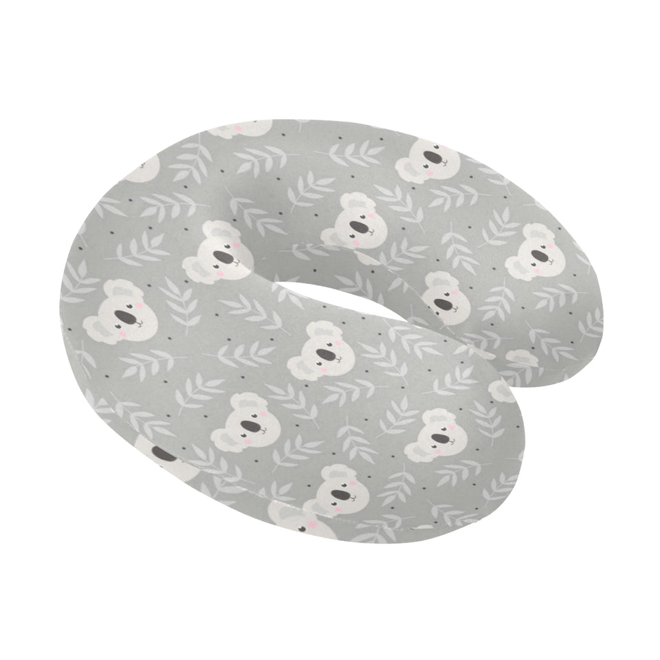 Cute koala leaves pattern U-Shaped Travel Neck Pillow