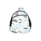 Cute dolphins Childish Style pattern All Over Print Chest Bag