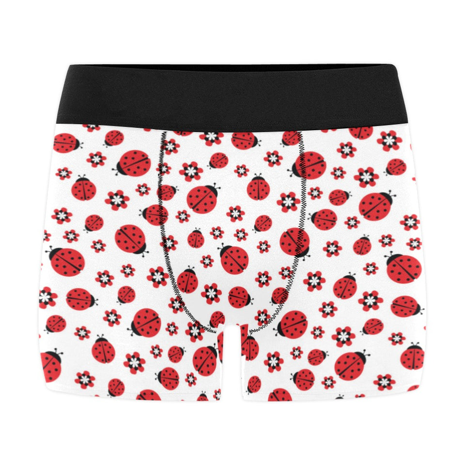 Ladybug Pattern Print Design 04 Men's All Over Print Boxer Briefs Men's Underwear