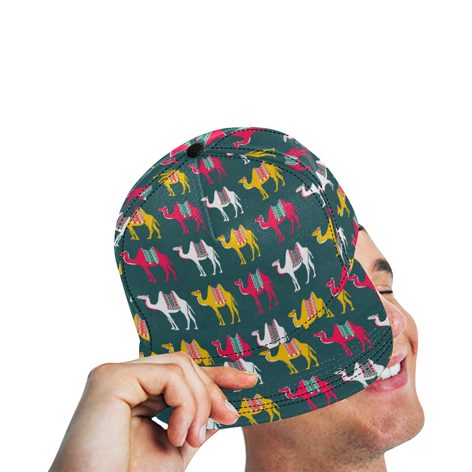 Camel pattern All Over Print Snapback Cap