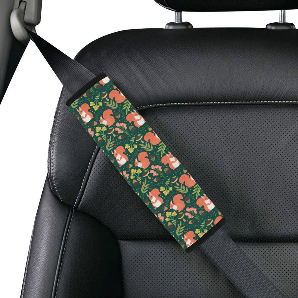 Squirrel Pattern Print Design 03 Car Seat Belt Cover
