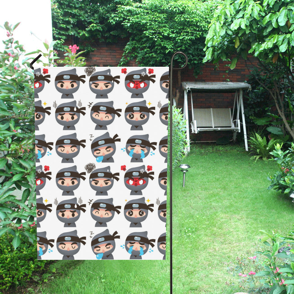 Cute ninja design pattern House Flag Garden Flag