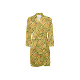 Corn Pattern Print Design 01 Men's Long Sleeve Belted Night Robe