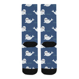 Cute white baby sea lion seal pattern Crew Socks