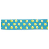 Tennis Pattern Print Design 05 Table Runner