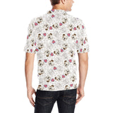 English Bulldog Pattern Print Design 01 Men's All Over Print Polo Shirt