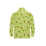 Snail Pattern Print Design 01 Men's Long Sleeve Polo Shirt