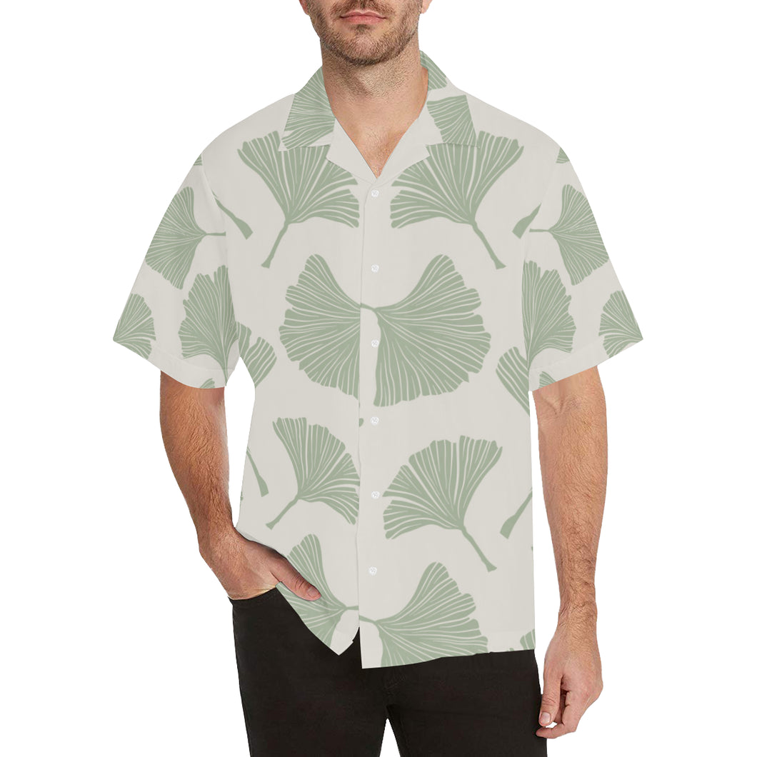 Ginkgo leaves pattern Men's All Over Print Hawaiian Shirt