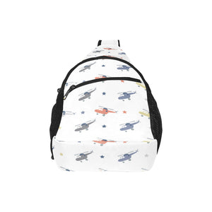 Cute helicopter star pattern All Over Print Chest Bag