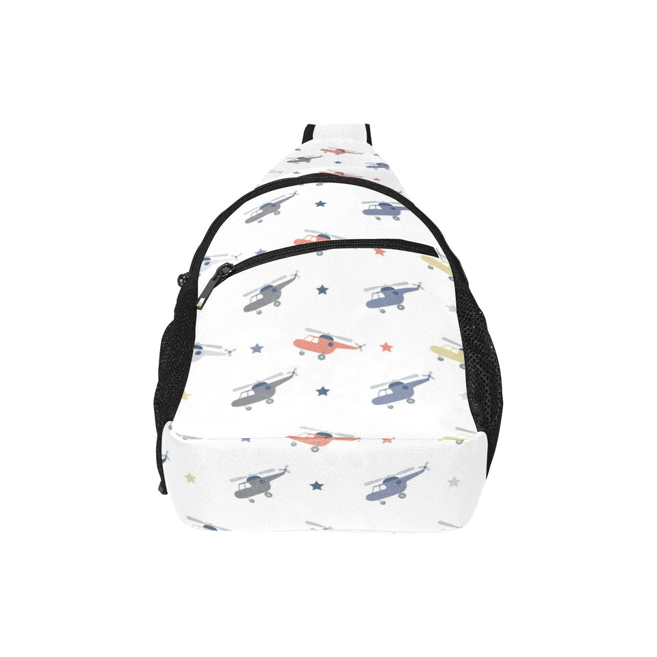 Cute helicopter star pattern All Over Print Chest Bag