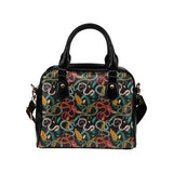 Colorful snake plant pattern Shoulder Handbag