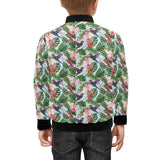 Hummingbird Pattern Print Design 05 Kids' Boys' Girls' Bomber Jacket