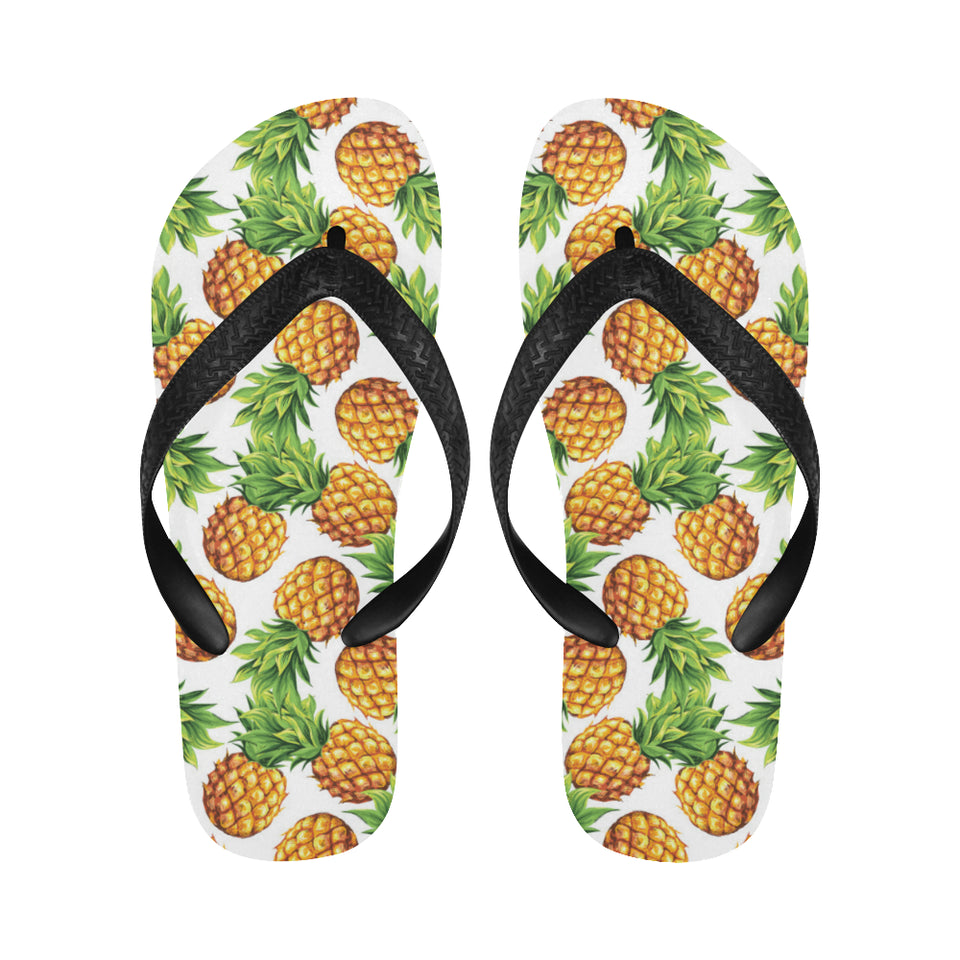 Pineapples design pattern Unisex Flip Flops