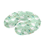 White swan lake pattern U-Shaped Travel Neck Pillow