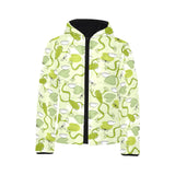 Cute frog dragonfly pattern Kids' Boys' Girls' Padded Hooded Jacket
