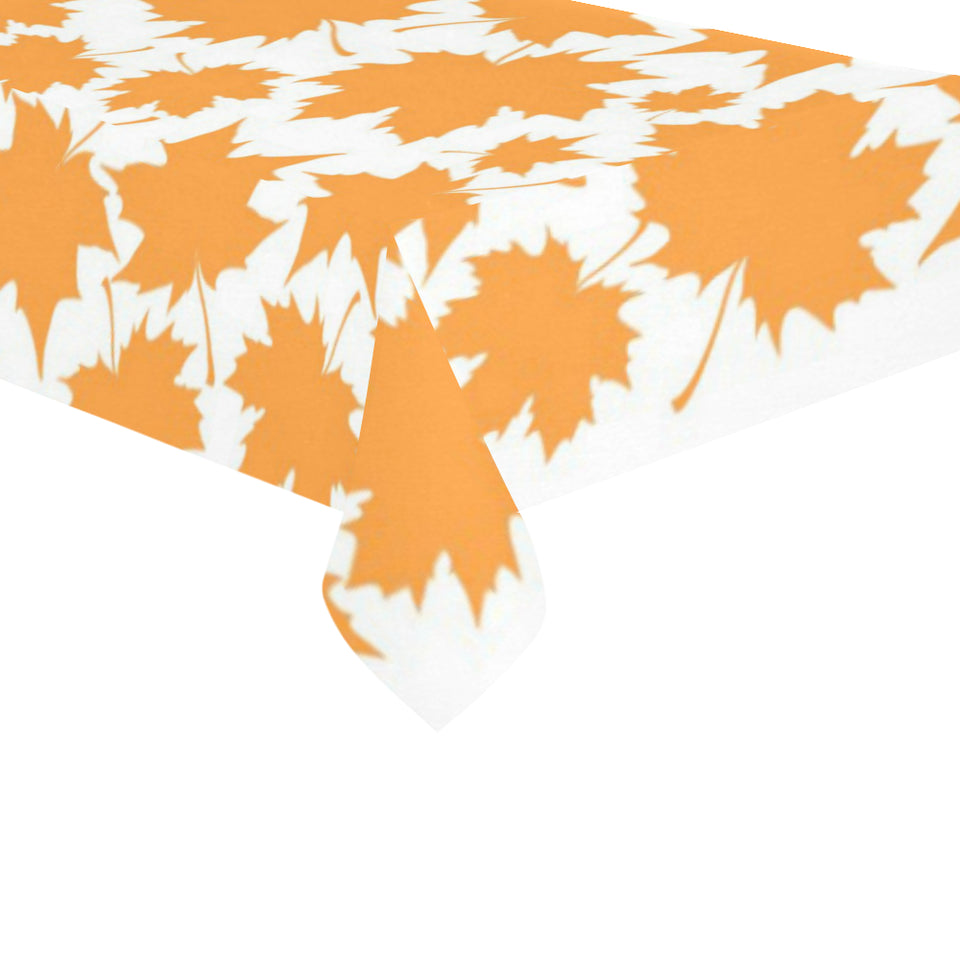 Orange Maple Leaf pattern Tablecloth
