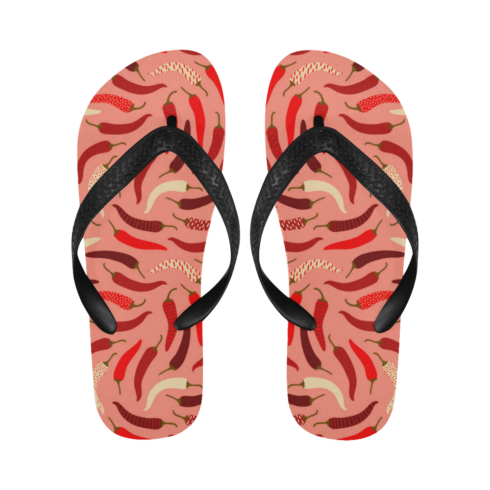 Beautiful Chili peppers pattern Unisex Flip Flops