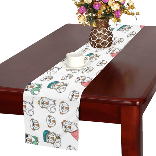 English Bulldog Pattern Print Design 03 Table Runner