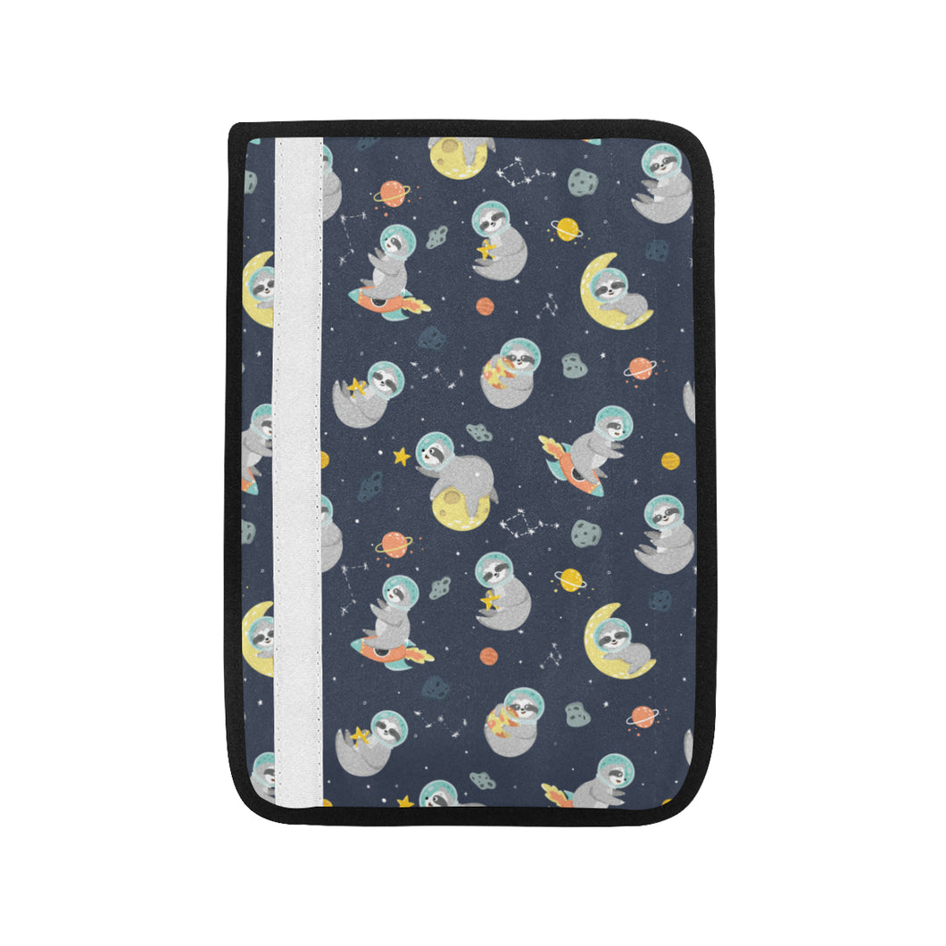Cute sloth astronaut star planet rocket pattern Car Seat Belt Cover