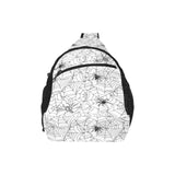 Spider web cobweb pattern All Over Print Chest Bag