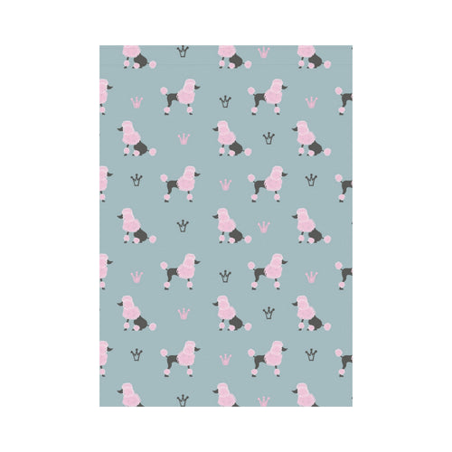 poodle dog pattern House Flag Garden Flag