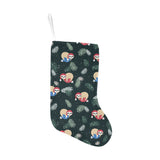Cute sloths sleeping christmas ball santa hat patt Christmas Stocking