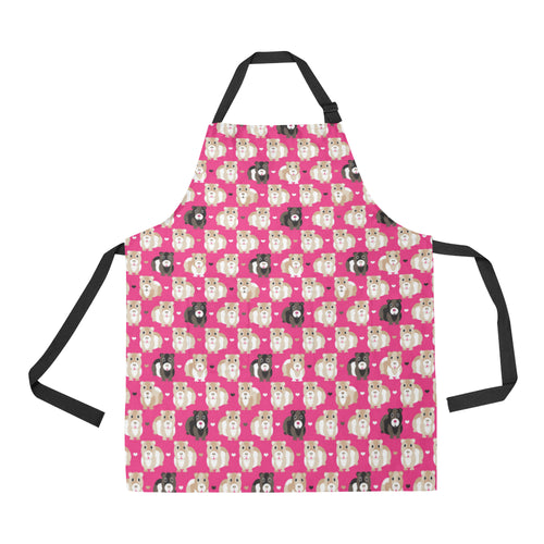 Guinea Pig Pattern Print Design 01 All Over Print Adjustable Apron