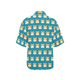 Guinea Pig Pattern Print Design 03 Women's All Over Print Hawaiian Shirt