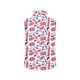 British Pattern Print Design 01 Men's Padded Vest