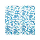 Coral Reef Pattern Print Design 01 Gauze Curtain