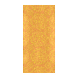 Orange traditional indian element pattern Beach Towel