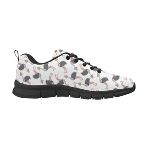 Ostrich Pattern Print Design 02 Men's Breathable Sneakers ( Model 055)