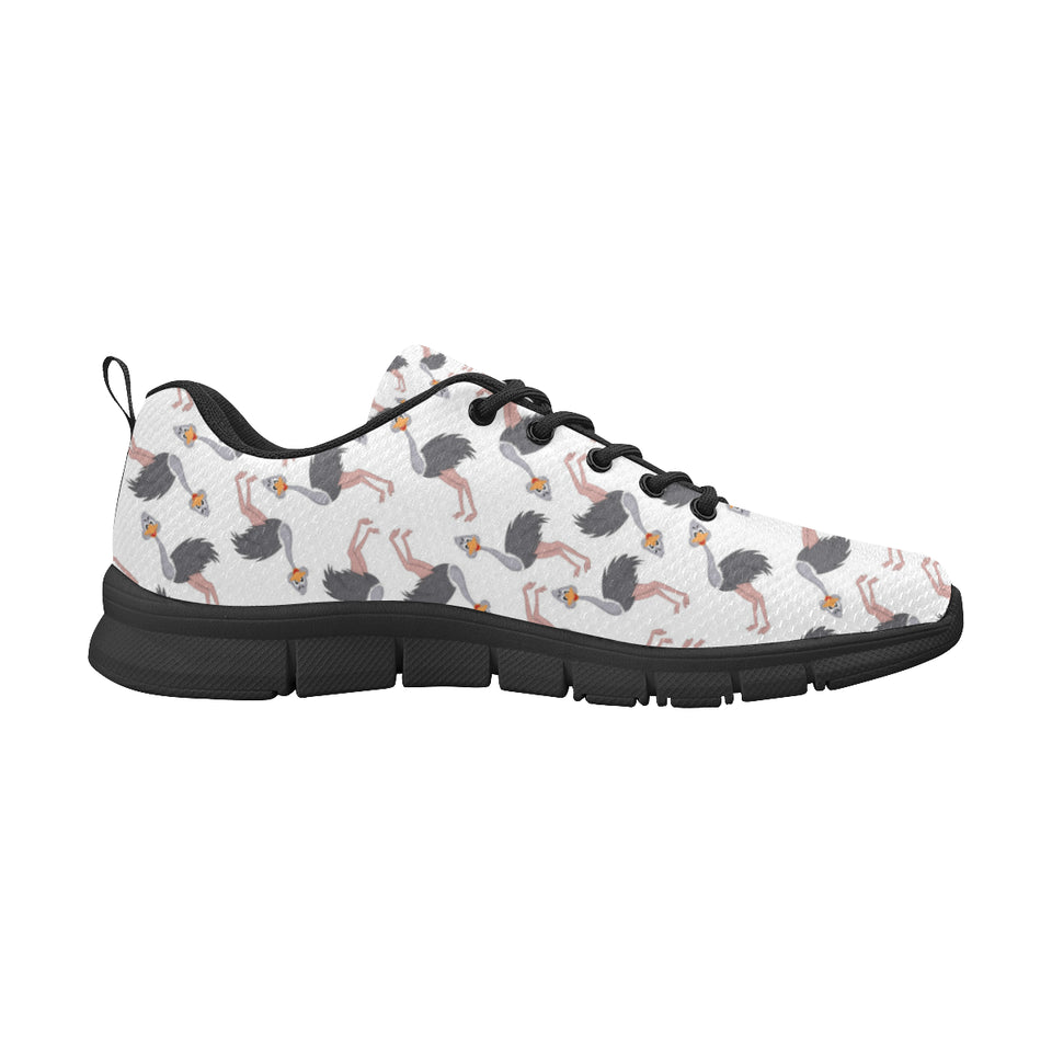 Ostrich Pattern Print Design 02 Men's Breathable Sneakers ( Model 055)