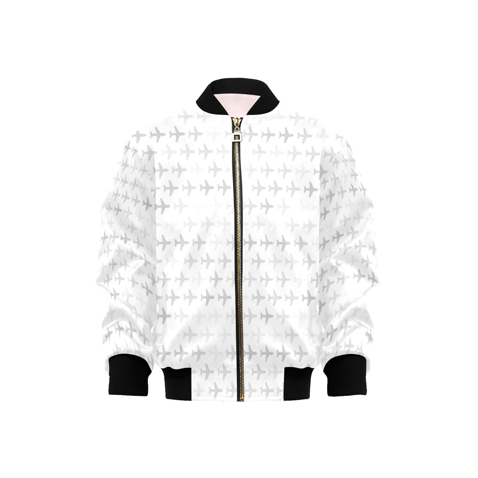 Airplane print pattern Kids' Boys' Girls' Bomber Jacket