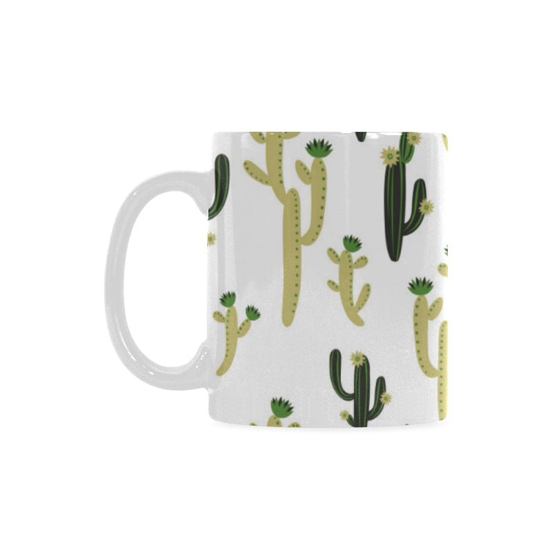 Cute cactus pattern Classical White Mug (Fulfilled In US)