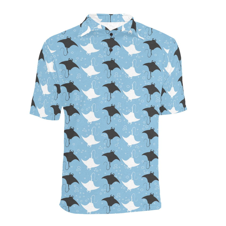 Stingray Pattern Print Design 03 Men's All Over Print Polo Shirt