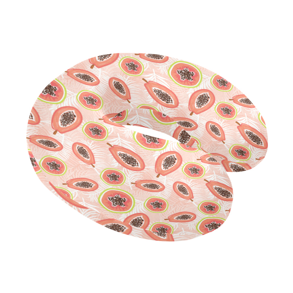 papaya leaves pattern U-Shaped Travel Neck Pillow