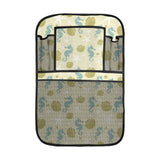 Seahorse shell starfish pattern background Car Seat Back Organizer
