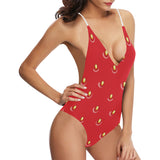 strawberry texture skin pattern Women's One-Piece Swimsuit