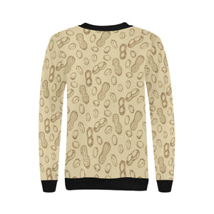 hand drawn peanuts pattern Women's Crew Neck Sweatshirt