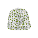 Sketch funny frog pattern All Over Print Snapback Cap