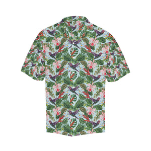 Hummingbird Pattern Print Design 05 Men's All Over Print Hawaiian Shirt (Model T58)